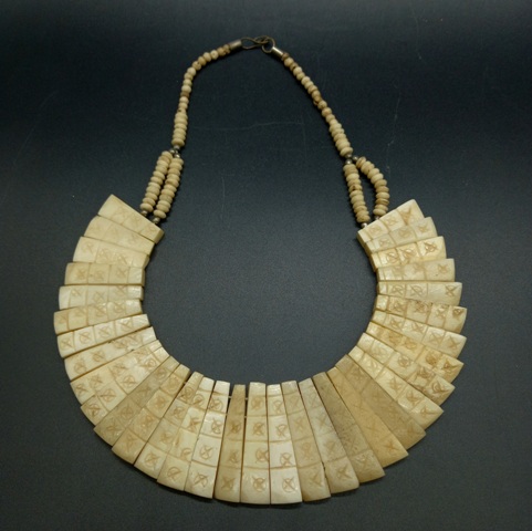Necklace - Embossed Bone